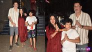 Rupali Ganguly Makes Public Appearance With Husband Ashwin Verma and Son Rudransh Amid Controversy Over Stepdaughter’s ‘Psychotic’ Remark (See Pics & Watch Video)