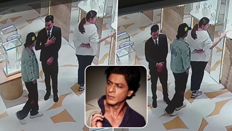 Viral CCTV Footage Shows Shah Rukh Khan’s Kind Gesture Towards Jewellery Store Staff in the UAE and It Makes a Perfect Treat for SRK Fans on His Birthday (Watch Video)