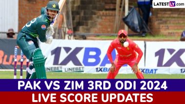 Pakistan National Cricket Team vs Zimbabwe National Cricket Team Live Score Updates of 3rd ODI