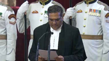 Sanjiv Khanna Becomes 51st Chief Justice of India As He Takes Oath of Office at Rashtrapati Bhavan (Watch Videos)