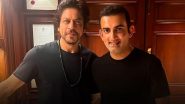 Shah Rukh Khan Responds to Team India Head Coach Gautam Gambhir's Birthday Wish On Social Media, Calls Him 'My Captain Forever and More' (See Post)