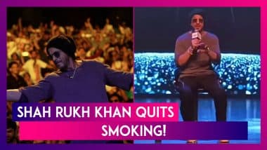 Shah Rukh Khan Celebrates 59th Birthday With Fans, Surprises Them by Announcing He Has Quit Smoking, Sings ‘Haule Haule’ & More