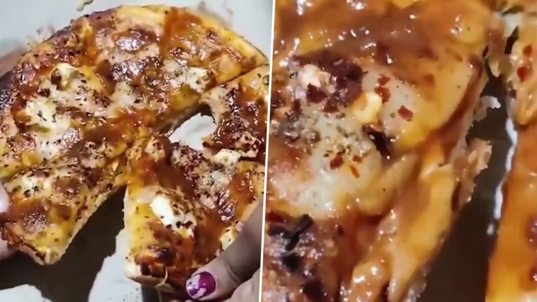 Madhya Pradesh: Man Finds Insects and Live Worm in Pizza in Shahdol, Viral Video Surfaces