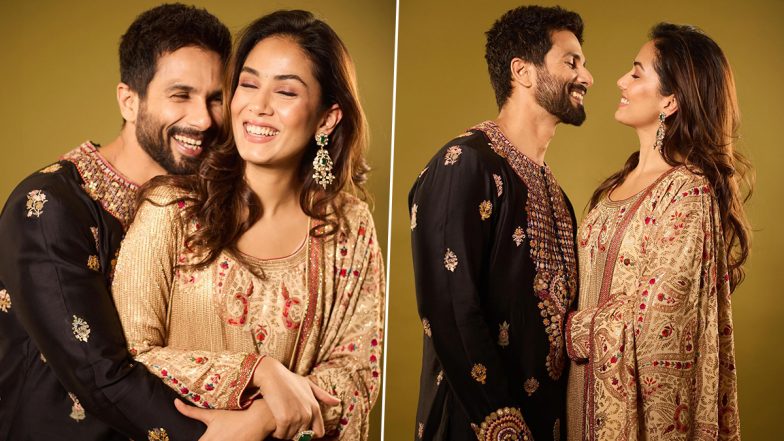 Shahid Kapoor Hugs Wife Mira Rajput in New Candid Photos From Diwali 2024 Celebrations (See Pics)