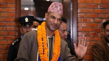 Shikhar Dhawan Arrives in Kathmandu for Nepal Premier League 2024, Receives Rousing Welcome From Fans (See Pics and Video)