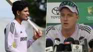 Shubman Gill Ruled Out of IND vs AUS Perth Test? Team India Bowling Coach Morne Morkel Gives Massive Update on Young Batsman's Availability for Border-Gavaskar Trophy 2024&ndash;25 Opener After His Thumb Injury