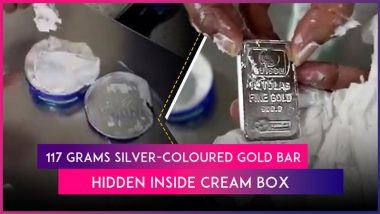 Delhi: Custom Officials Recover 117 Grams Silver-Coloured Gold Bar Hidden Inside Cream Box at IGI Airport; Investigation Underway