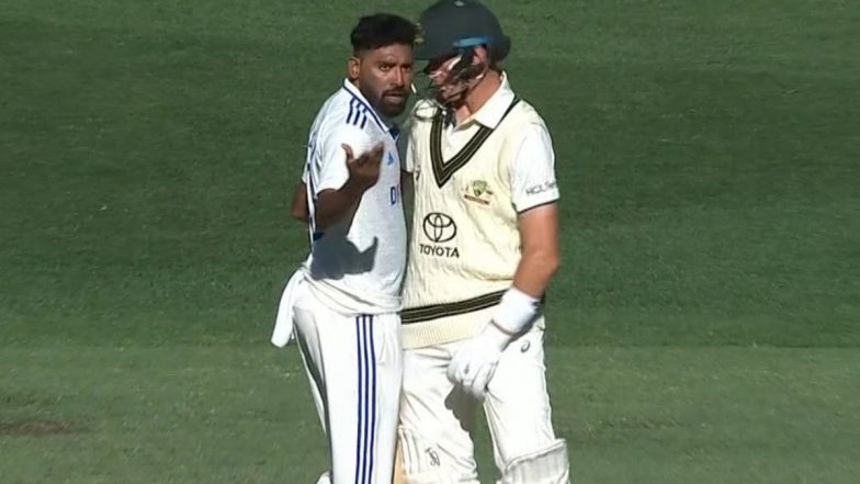 Mohammed Siraj-Marnus Labuschagne Heated Moment: Indian Pacer Charges At Australian Batter During IND vs AUS 1st Test 2024