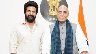 ‘Amaran’ Success: Sivakarthikeyan, Director Rajkumar Periasamy and Team Meet Defence Minister Rajnath Singh (See Pics)