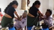 Bihar: Woman Teacher Grabs Collar of School Principal As Ugly Scuffle Breaks Out Between Them in Siwan, Viral Video Surfaces