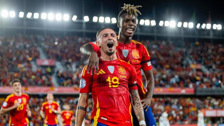 Spain 3–2 Switzerland, UEFA Nations League 2024–25: Bryan Zaragoza's Late Strike Secures La Roja's Victory As Yeremy Pino and Bryan Gil Also Net One Each