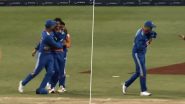 Suryakumar Yadav Picks Up and Kisses Team India Cap After Unknowingly Stepping on it While Celebrating During IND vs SA 4th T20I 2024, Video Goes Viral