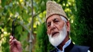 Jammu and Kashmir: Separatist Syed Ali Shah Geelani to Be Remembered in J&K Assembly