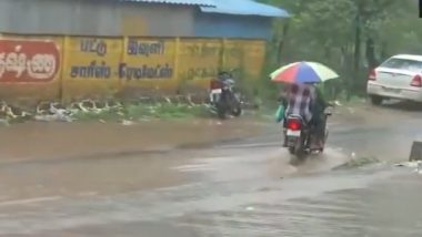 Tamil Nadu School Holiday Today: Schools, Colleges Closed in 9 Districts Amid Heavy Rainfall in State (Watch Videos)