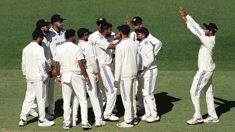 IND vs AUS 1st Test 2024 Day 1 Stumps: Jasprit Bumrah, Mohammed Siraj's Late Burst With Ball Help Men in Blue Stranglehold Hosts After Dismal Batting Show in First Innings