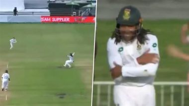 Tony de Zorzi Shows Brilliant Reflexes To Take Prabath Jayasuriya’s Catch, Performs Chelsea Star Cole Palmer’s Celebration During SA vs SL 1st Test 2024 (Watch Video)