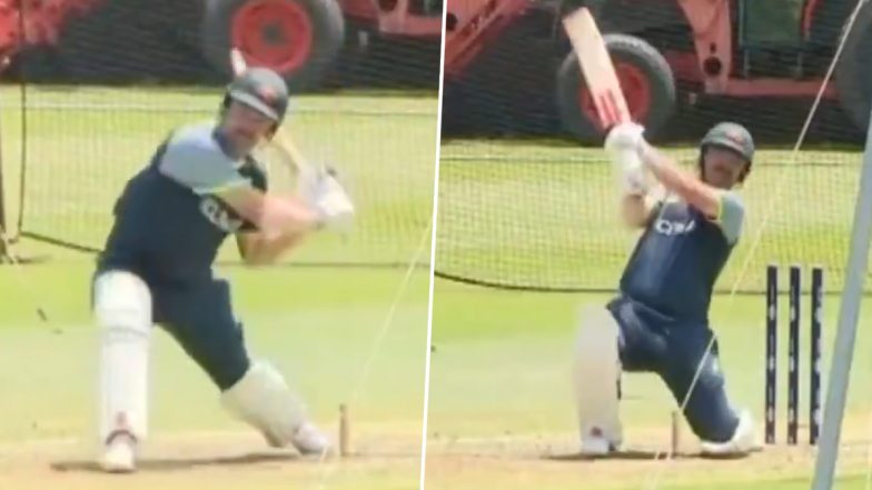 Travis Head Does Aggressive Batting Practice During Nets Session Ahead of IND vs AUS BGT 2024-25 1st Test, Video Goes Viral