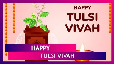 Tulsi Vivah 2024 Wishes, Greetings, Messages and Quotes to Celebrate the Auspicious Festival