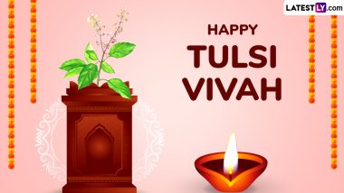 Happy Tulsi Vivah 2024 Wishes: Send WhatsApp Greetings, Messages, Tulsi Kalyanam Images, Quotes and HD Wallpapers To Mark the Auspicious Festival