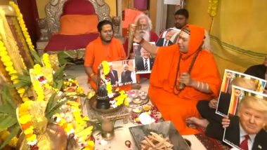 Hawan for Donald Trump: Maha Yagya Performed in Delhi for Republican Nominee's Victory in US Election 2024 by Spiritual Leader Mahamandelshwar Swami Vedmutinand Saraswati (Watch Videos)