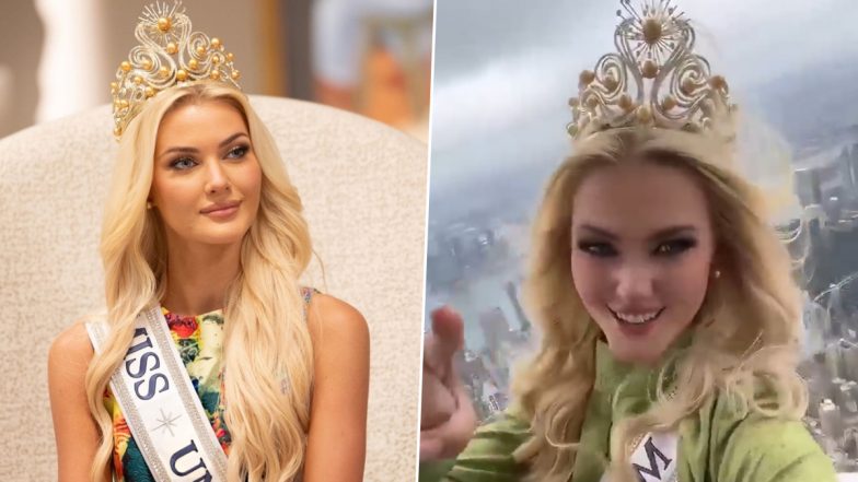 Miss Universe 2024 Victoria Kjær Theilvig Faces Criticism Over Viral TikTok Video That Shows Her Lip-Syncing Racial Slur in Jay-Z Song Atop Empire State Building