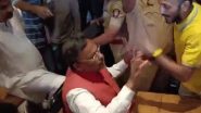 Vinod Tawde Allegedly Caught Red-Handed With INR 5 Crore Cash, BVA Members Create Huge Ruckus in Virar Hotel Against BJP Leader (Watch Videos)