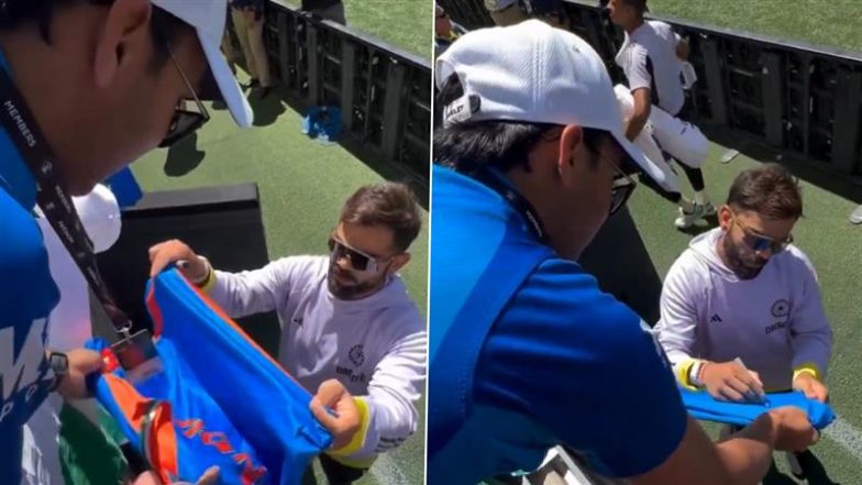 Virat Kohli Spotted Signing Autographs For Fans at Optus Stadium in Perth During IND vs AUS 1st Test 2024