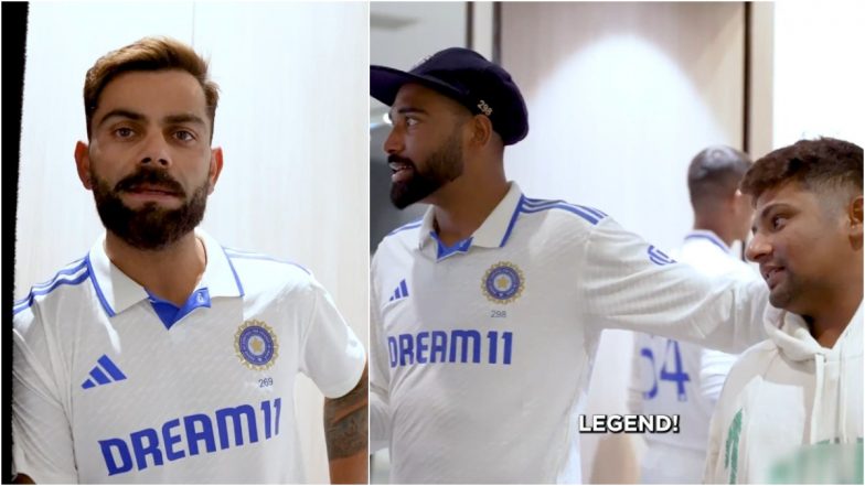 Mohammed Siraj, Sarfaraz Khan Call Virat Kohli 'Legend' During Team India's Headshot Session Ahead of Border-Gavaskar Trophy 2024-25 (Watch Video)