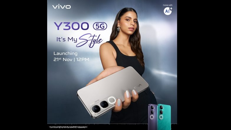 Vivo Y300 5G Launch Confirmed on November 21, 2024 in India, Likely With 50MP Primary Camera, Snapdragon 4 Gen 2 SoC: Check Expected Specifications and Features