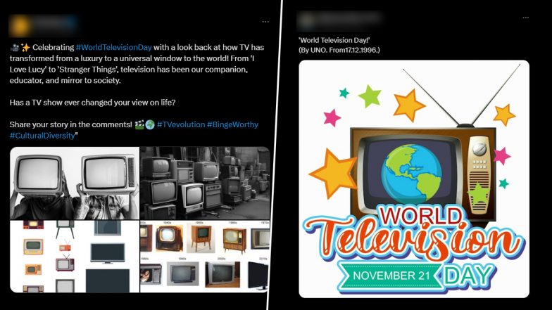 World Television Day 2024 Wishes and Messages: Netizens Share Greetings, Quotes, Posts, Videos, HD Images and Wallpapers to Celebrate the Day