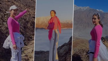 Sara Ali Khan Captures the Beauty of ‘Baadlo Ke Bageeche’ During Her Kedarnath Trek, Says ‘Kabhi Nahi Dekha Aise’ (Watch Video)