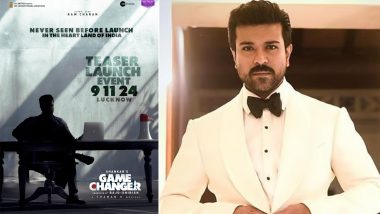 ‘Game Changer’: Ram Charan Becomes First Superstar To Host Teaser Event in Lucknow for Upcoming Film