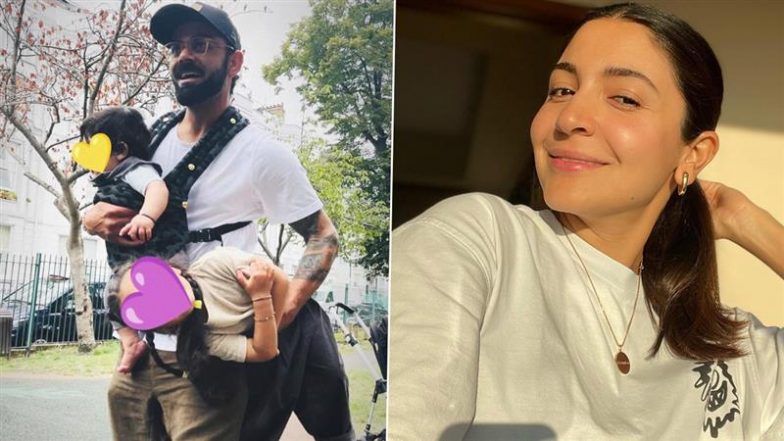 Anushka Sharma Posts Sweet Family Photo of Virat Kohli Holding Vamika and Akaay (View Pic)