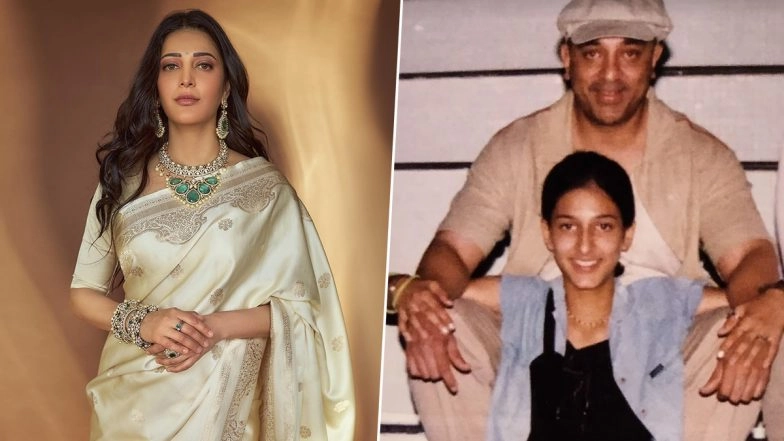 Kamal Haasan Birthday: Daughter Shruti Haasan Pens Heartfelt Note, Calls Her Father a 'Rare Diamond' (View Pics)