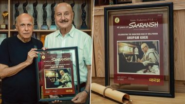 Anupam Kher Thanks Mahesh Bhatt for Shaping His Career on Completing 40 Years in Film