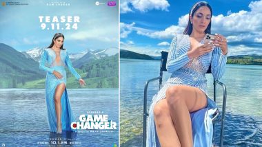 ‘Game Changer’: Kiara Advani Steals the Spotlight in Stunning Blue Ensemble for Upcoming Film