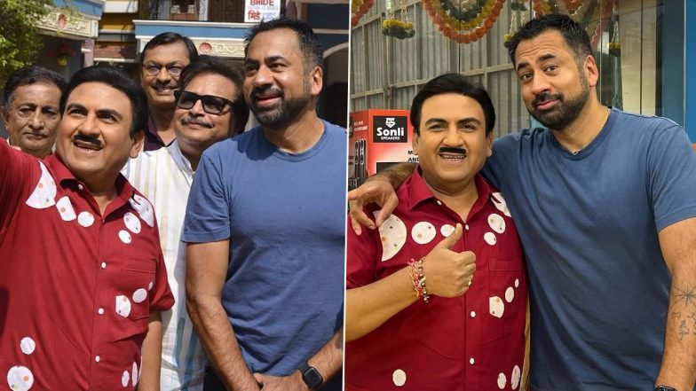 ‘Taarak Mehta Ka Ooltah Chashmah’: Hollywood Star Kal Penn Meets the Cast and Crew of the Iconic Show (View Pics)