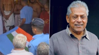 Delhi Ganesh’s Last Rites Held With Air Force Honours in Chennai (Watch Video)