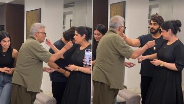 Boney Kapoor Turns 69: Arjun Kapoor, Anshula Kapoor and Khushi Kapoor Celebrate Father’s Birthday - Janhvi Kapoor Absent From the Family Gathering (View Pic)