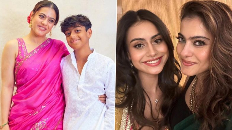 Children’s Day 2024: Kajol Shares Heartfelt Wishes and Adorable Photos With Kids Yug and Nysa, Says ‘I Love Kids Because They Haven’t Lost Their Honesty’ (View Pics)