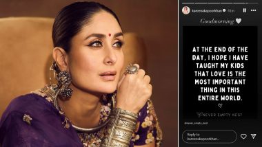 Kareena Kapoor Khan Inspires Parents with Quote on Teaching Children About Love