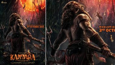 ‘Kantara - Chapter 1’: Rishab Shetty’s Upcoming Film Set for Worldwide Release on October 2, 2025 (View Poster)