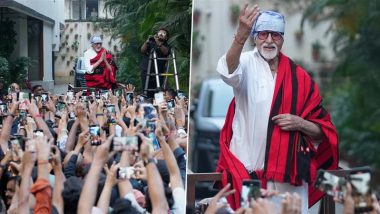 Amitabh Bachchan Greets Fans Outside Jalsa, Continuing 40-Year Tradition of Sunday Meetups (View Pics)