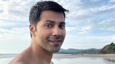 Varun Dhawan Shares Shirtless Photo, Flaunts Chiselled Physique and Dazzling Smile With ‘Vitamin Sea’ Caption (View Pic)