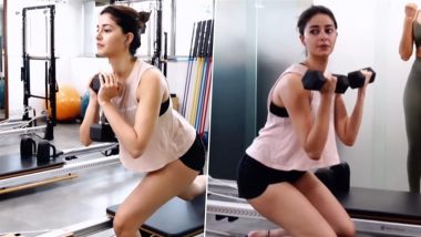 Ananya Panday Shows Off Her Pilates Training Session with Fitness Coach Namrata Purohit for Stronger Muscles and Core (Watch Video)