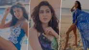 Sara Ali Khan Shares Fun Behind-the-Scenes Moments From Her Latest Ad Shoot With a Poetic Caption; &lsquo;Smell the Sea and Feel the Sky&rsquo; (Watch Video)