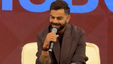 Crowd Chants 'Kohli, Kohli' On Star Indian Cricketer's Entry During a Promotional Event (Watch Video)