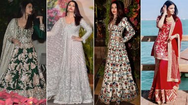 Aishwarya Rai Bachchan Birthday: Actress' Love for Traditional Suits Is Unmatched (View Pics)