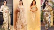 From Kareena Kapoor Khan to Kajol, B-town Ladies Clad in Ivory-Colour Sarees (View Pics)