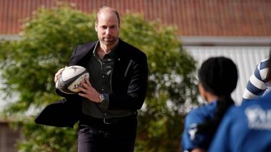 Britain's Prince Meets Young Environmentalists, Plays Rugby on First Day of South Africa Visit